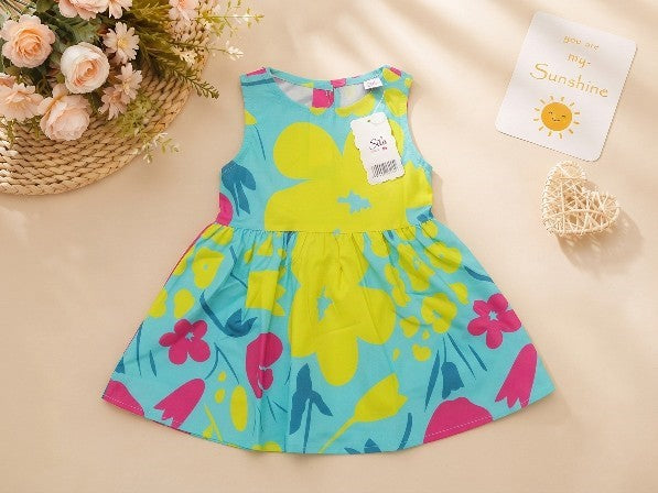 Floral Sleeveless Dress 1002