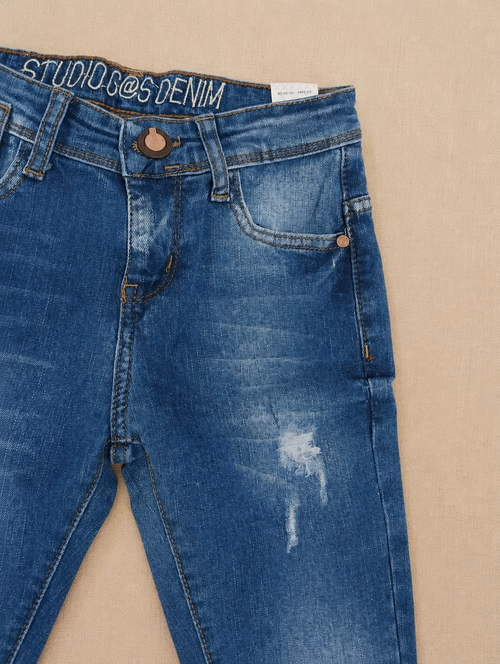 Blue-Black Denim Jeans