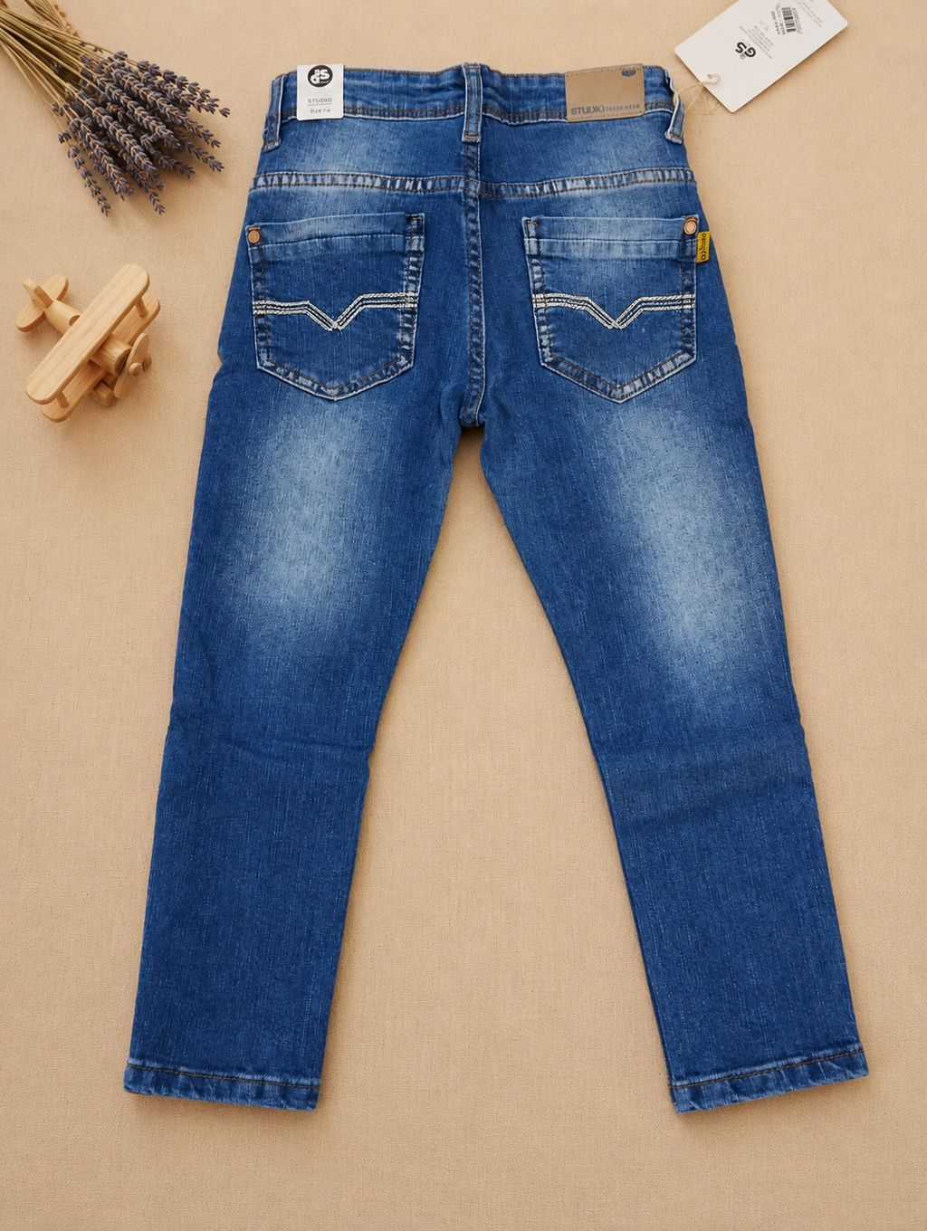 Denim Blue Black Jeans 1518