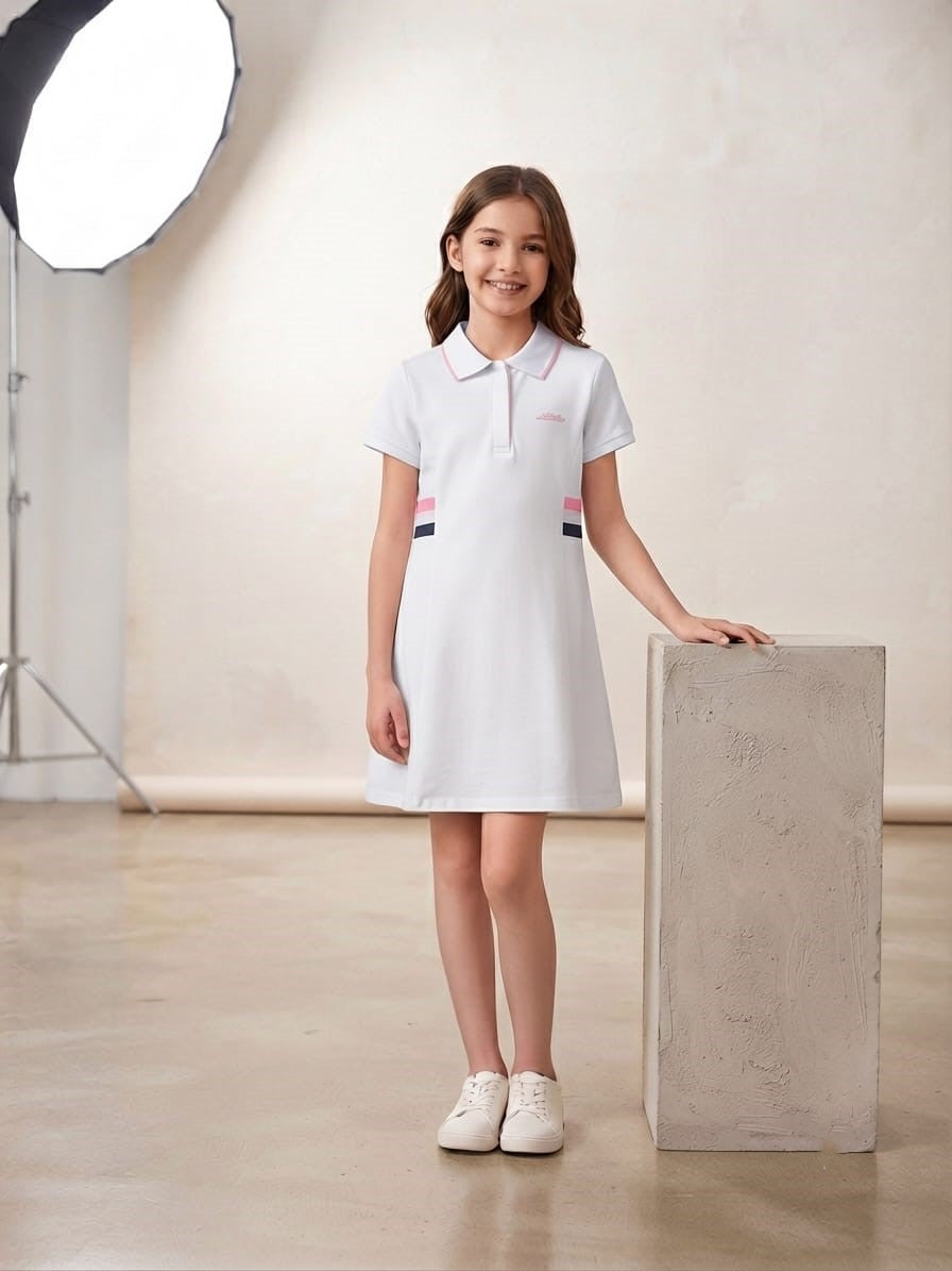 Short‑Sleeve Collared Dress BTG320