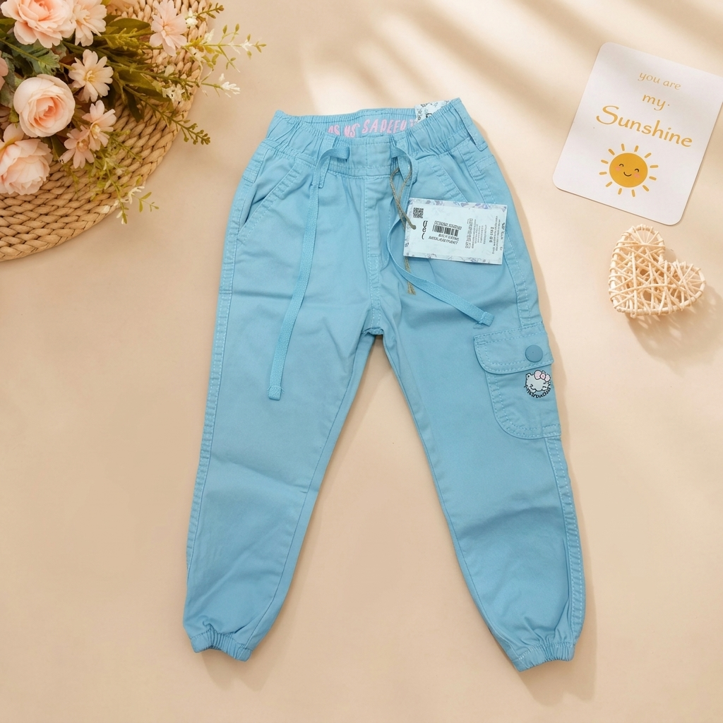 Sunny Cargo Light Blue Pants -1877