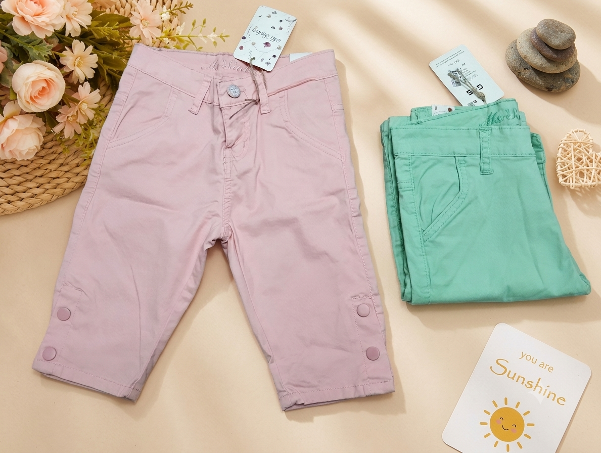 Trendy Girls’ Capri Pants - 1917