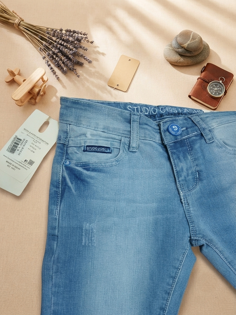 Light Blue Denim Jeans 1835