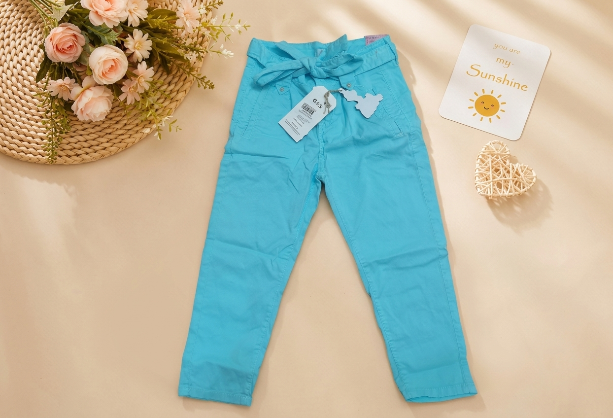 Charm Bow Belt Pants - 1327