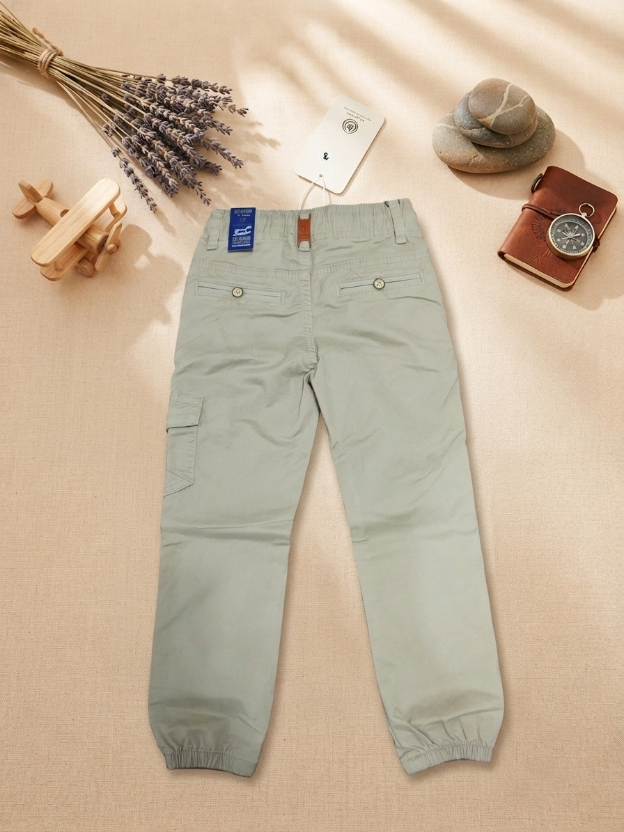 Cargo Style Elastic Waist Pants 1961