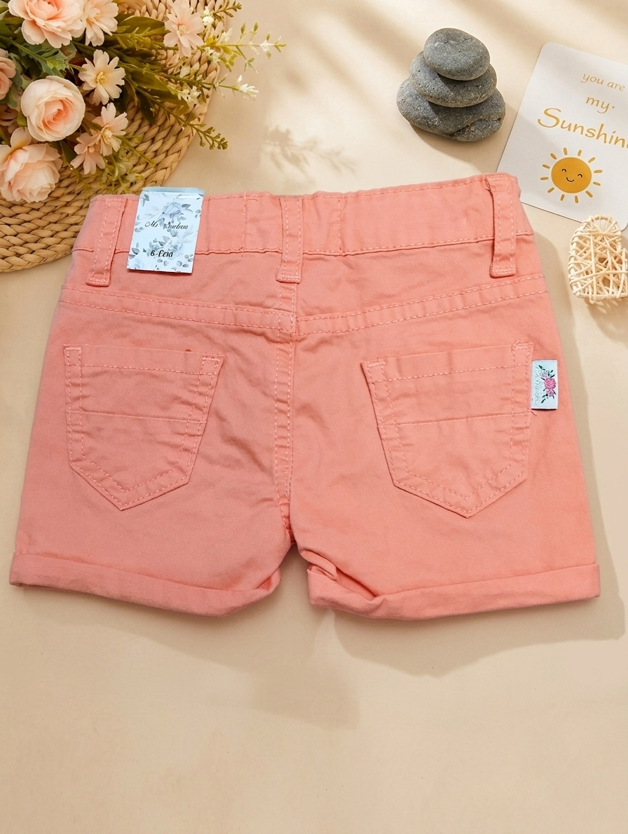 Floral Embroidered Girls Shorts- 1954