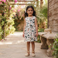 Floral White Butterfly Dress AK005