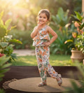 Tropical Leaf Jumpsuit - AK001