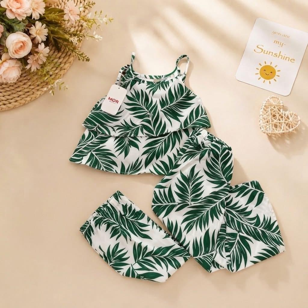 Tropical Leaf Jumpsuit - AK001